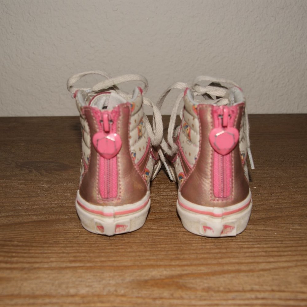 VANS Kids Unicorn Rainbow Sk8-hi Zip Shoes sz 11 - Picture 5 of 7